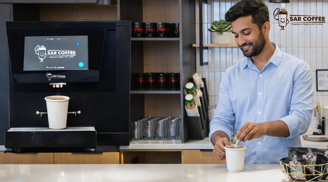 Looking for Small Office Refreshment Ideas? Try a Tea Coffee Vending Machine - SAR Coffee