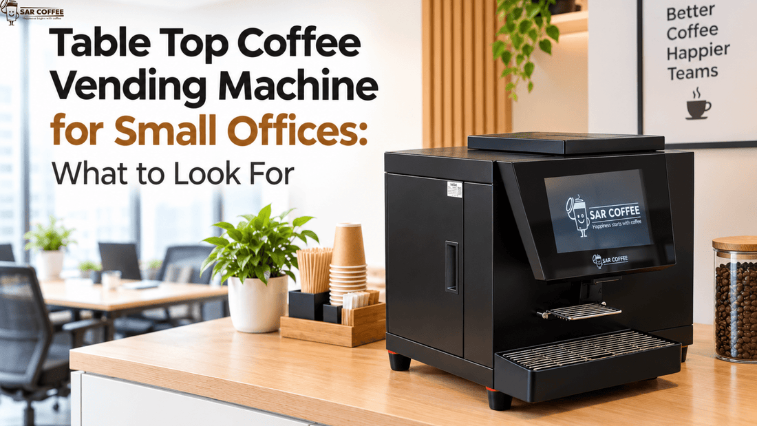 Table Top Coffee Vending Machine for Small Offices: What to Look For - SAR Coffee