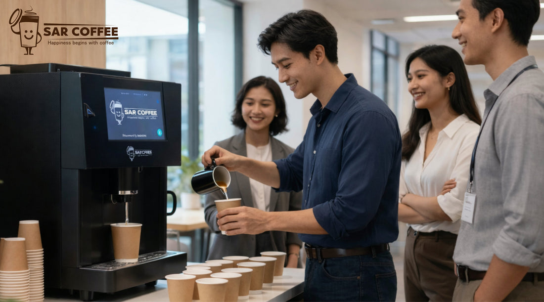 What Is the Best Coffee Vending Machine for Corporate Parks in Hyderabad? - SAR Coffee