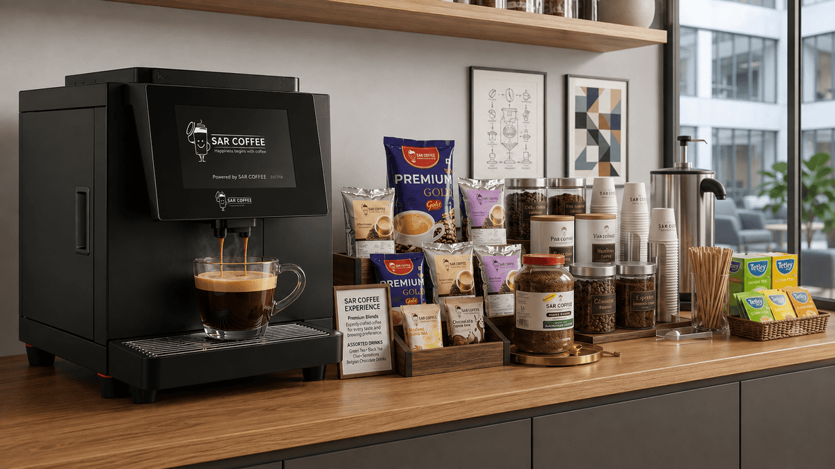 SAR Coffee Bean-to-Cup Automatic Coffee Machine for Offices - SAR Coffee
