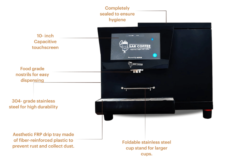 SAR MiniBar – Premium Bean-to-Cup Coffee Machine - SAR Coffee